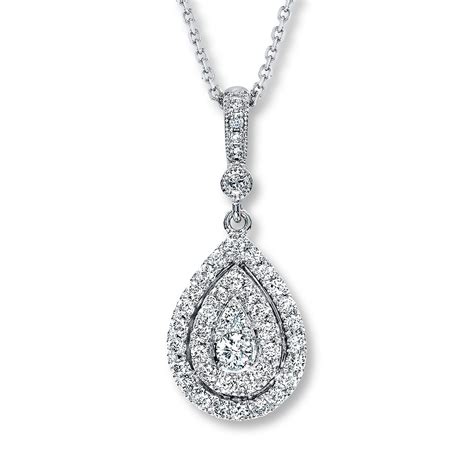 White Gold. . Kay jewelers necklace diamond